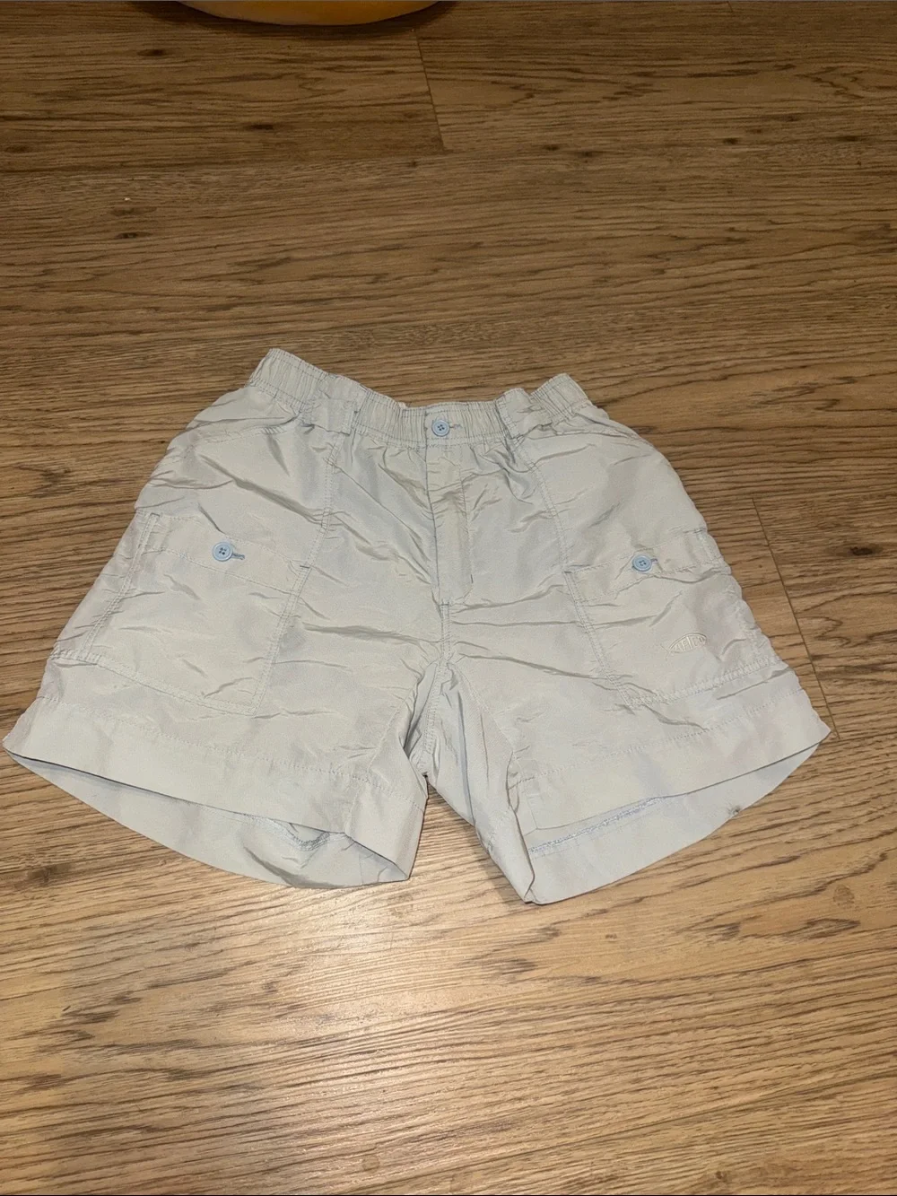 AFTCO Light Blue Men’s Cargo Shorts Fishing Swim Faded Size 32